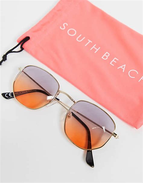 south beach round sunglasses|Black South Beach Sunglasses for Women .